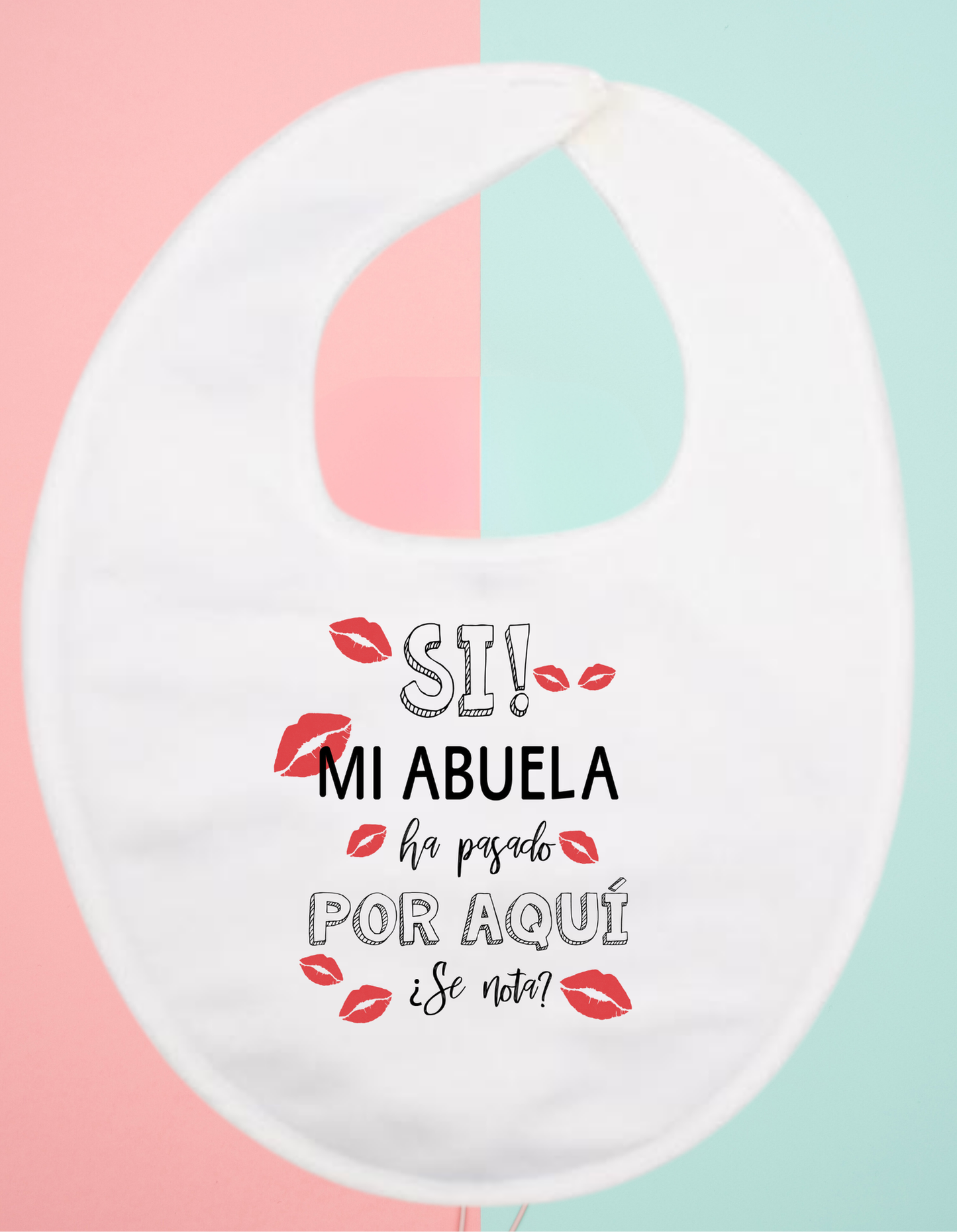 Babero personalizado si mi abuela