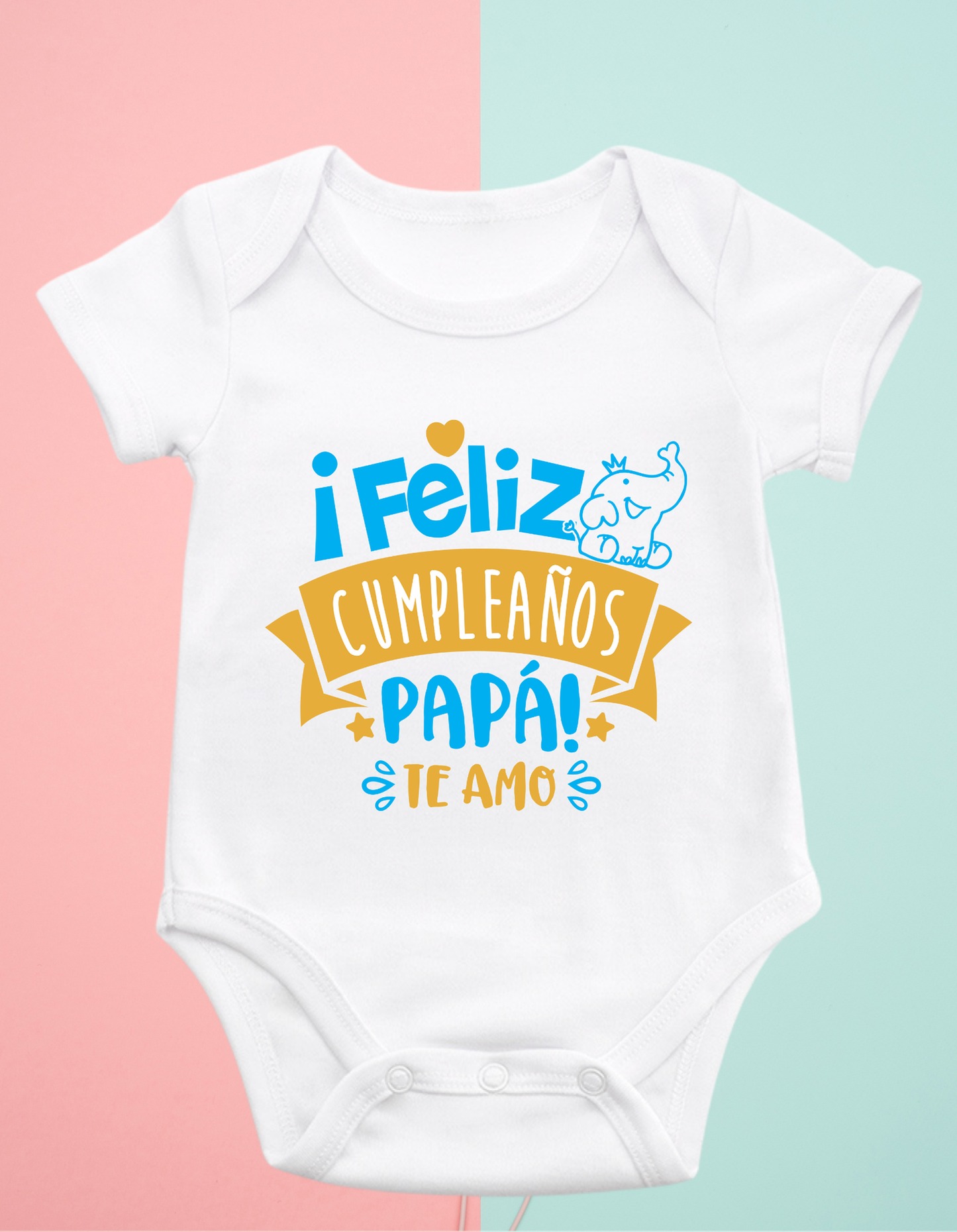 Body personalizado feliz cumpleaños papa