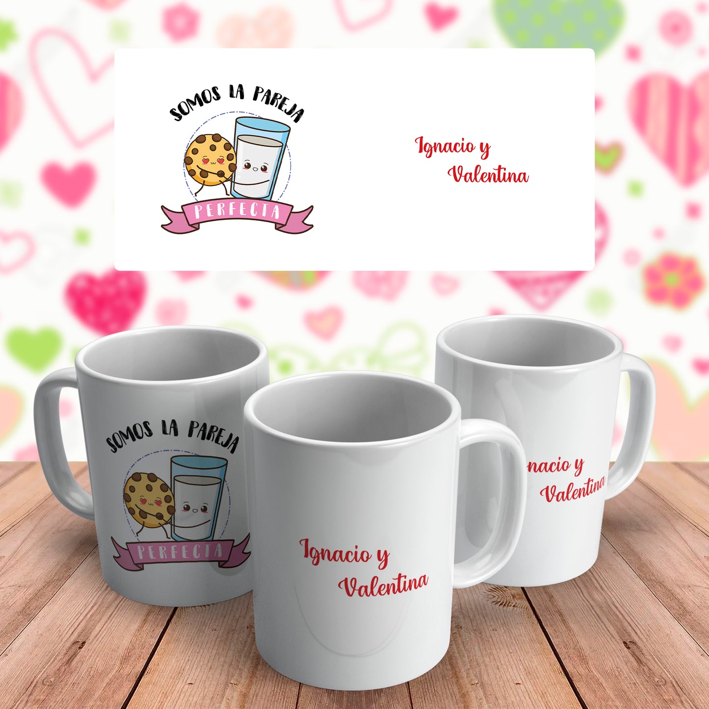 Taza Dedicatorias +Nombres personalizados (Varios diseños)