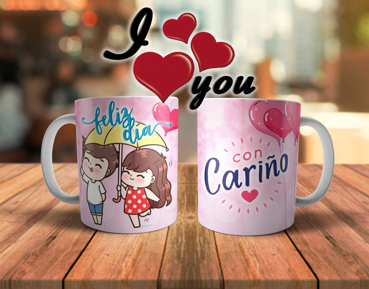 Tazas comic parejas (Varios diseños)