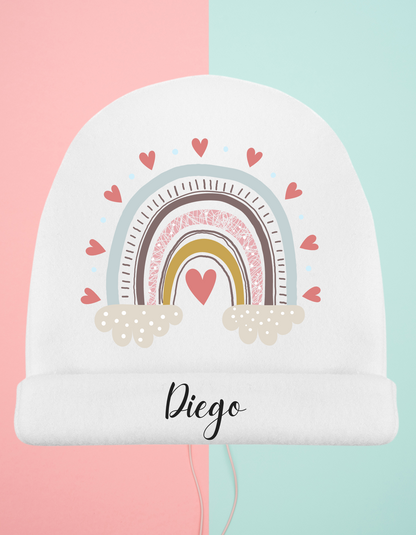 Gorro bebé Arco-iris Personalizado (Varios Diseños)