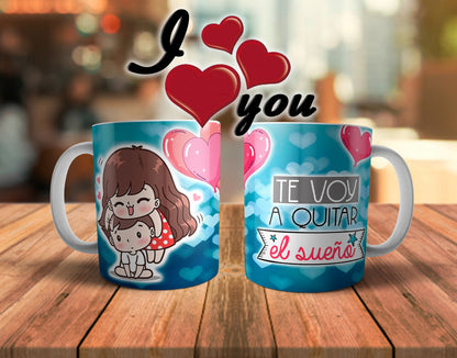 Tazas comic parejas (Varios diseños)