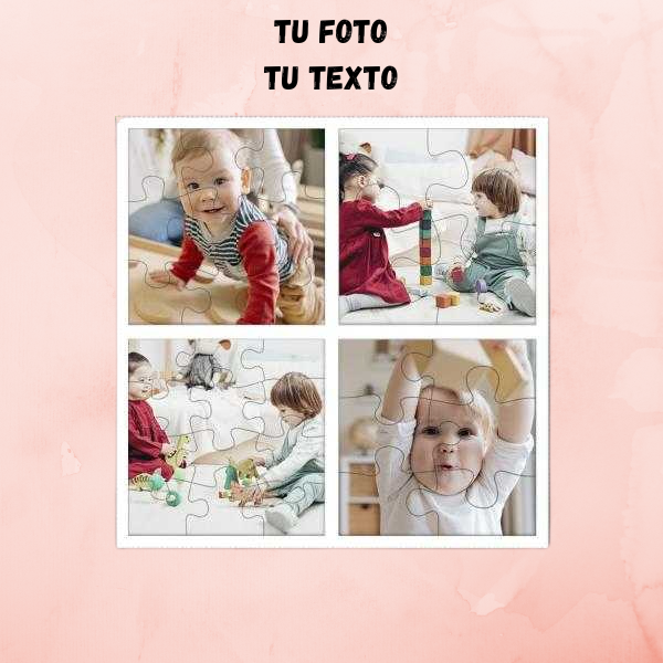 Puzzle infantil 4 en 1 + foto