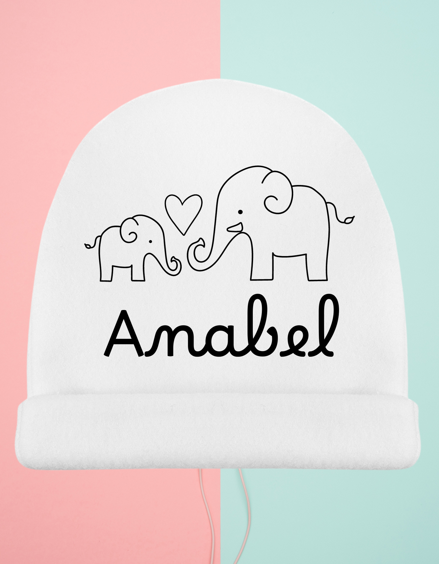 Gorro elefante silueta Personalizado (Varios Diseños)