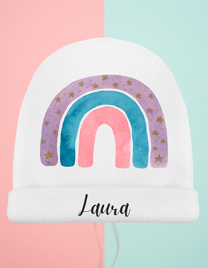 Gorro bebé Arco-iris Personalizado (Varios Diseños)