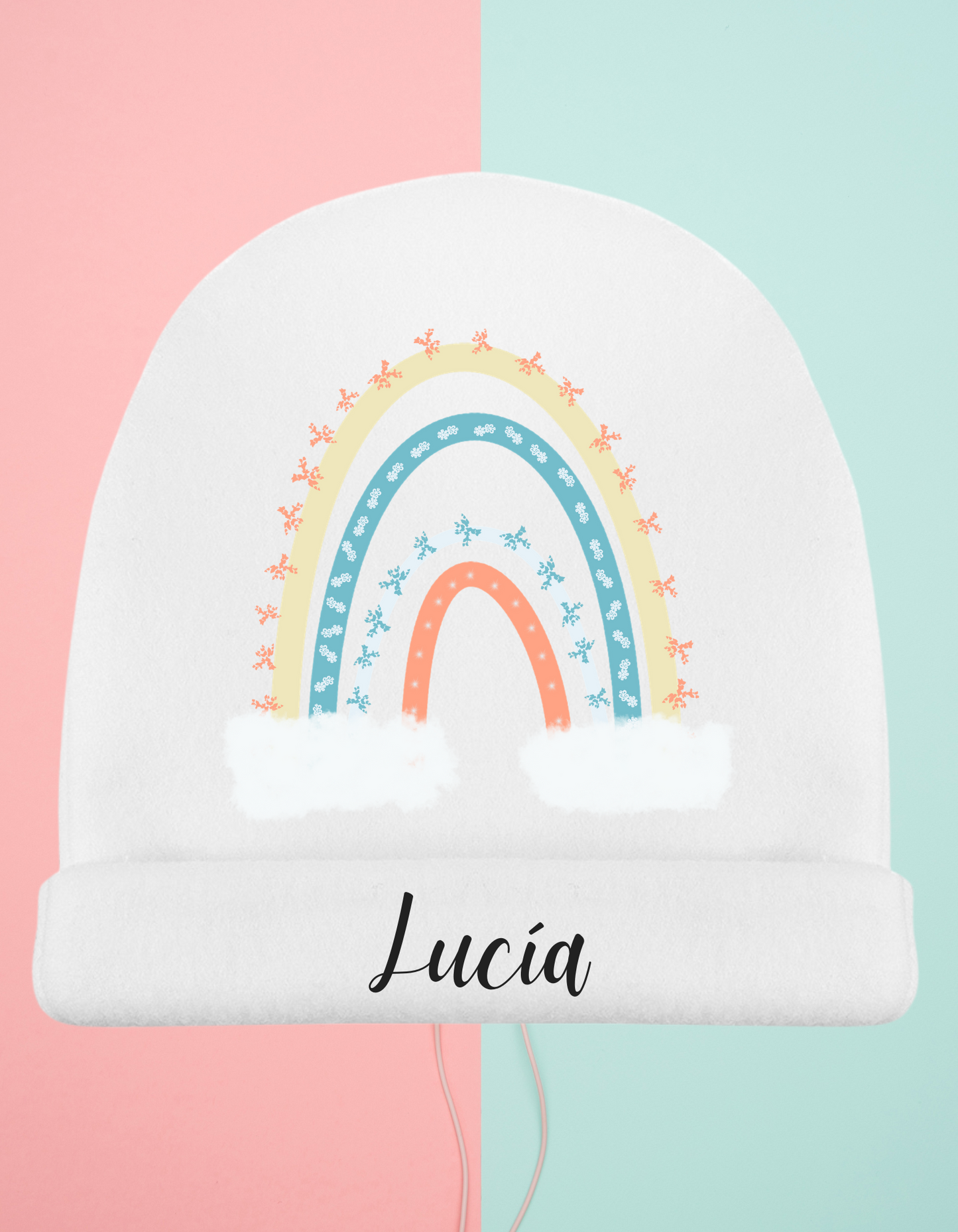 Gorro bebé Arco-iris Personalizado (Varios Diseños)