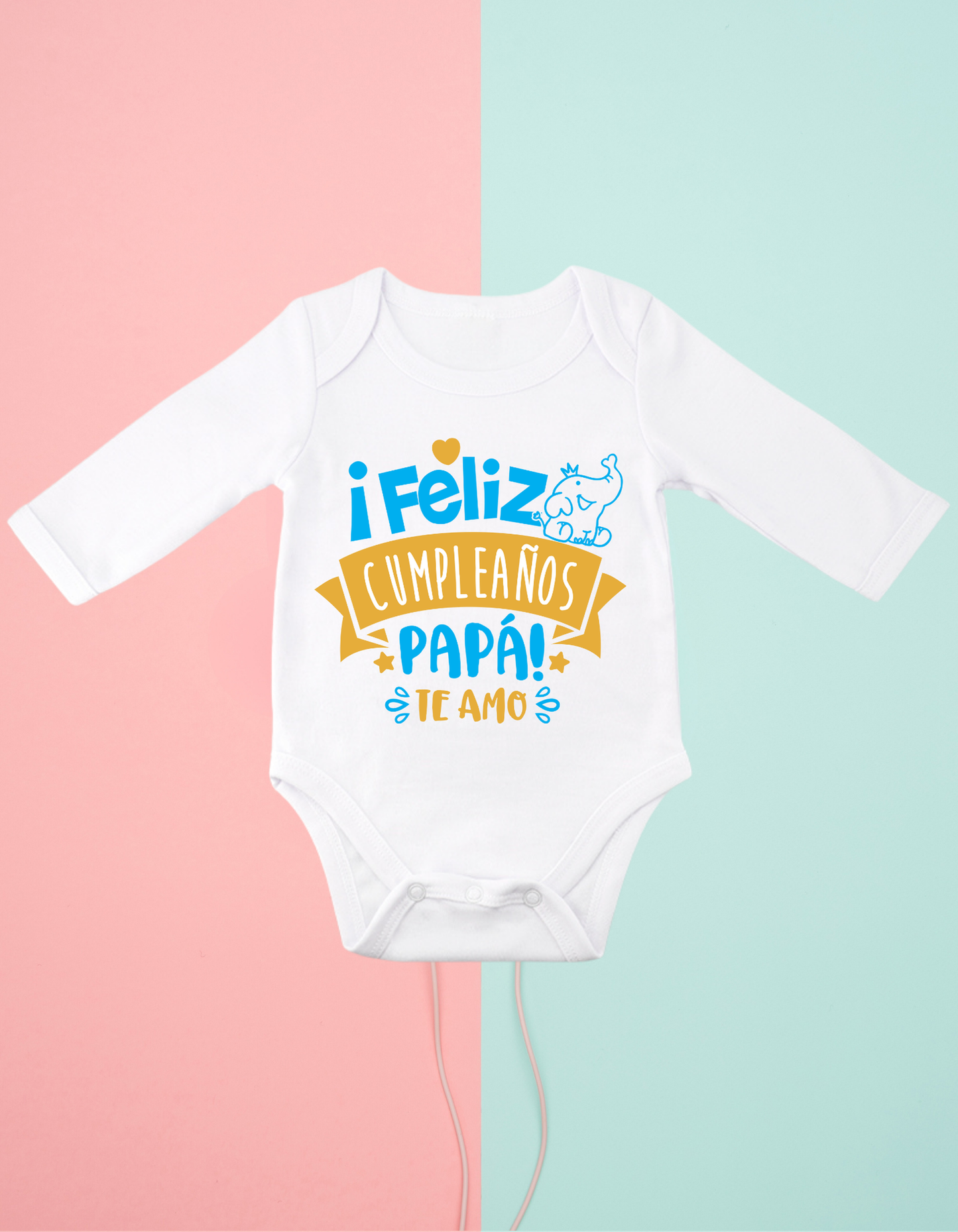 Body personalizado feliz cumpleaños papa