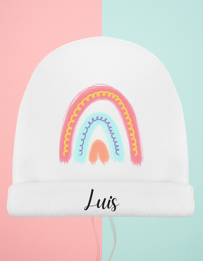 Gorro bebé Arco-iris Personalizado (Varios Diseños)