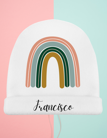 Gorro bebé Arco-iris Personalizado (Varios Diseños)