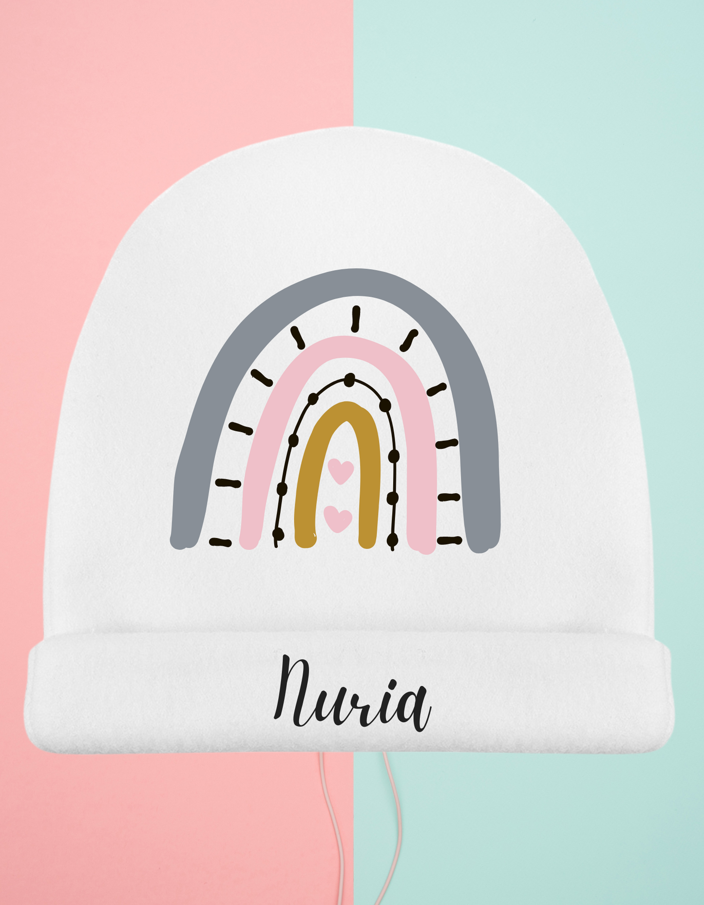 Gorro bebé Arco-iris Personalizado (Varios Diseños)