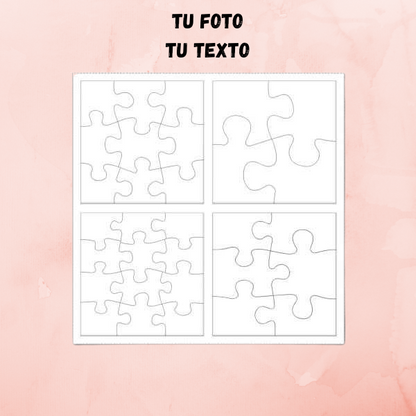 Puzzle infantil 4 en 1 + foto