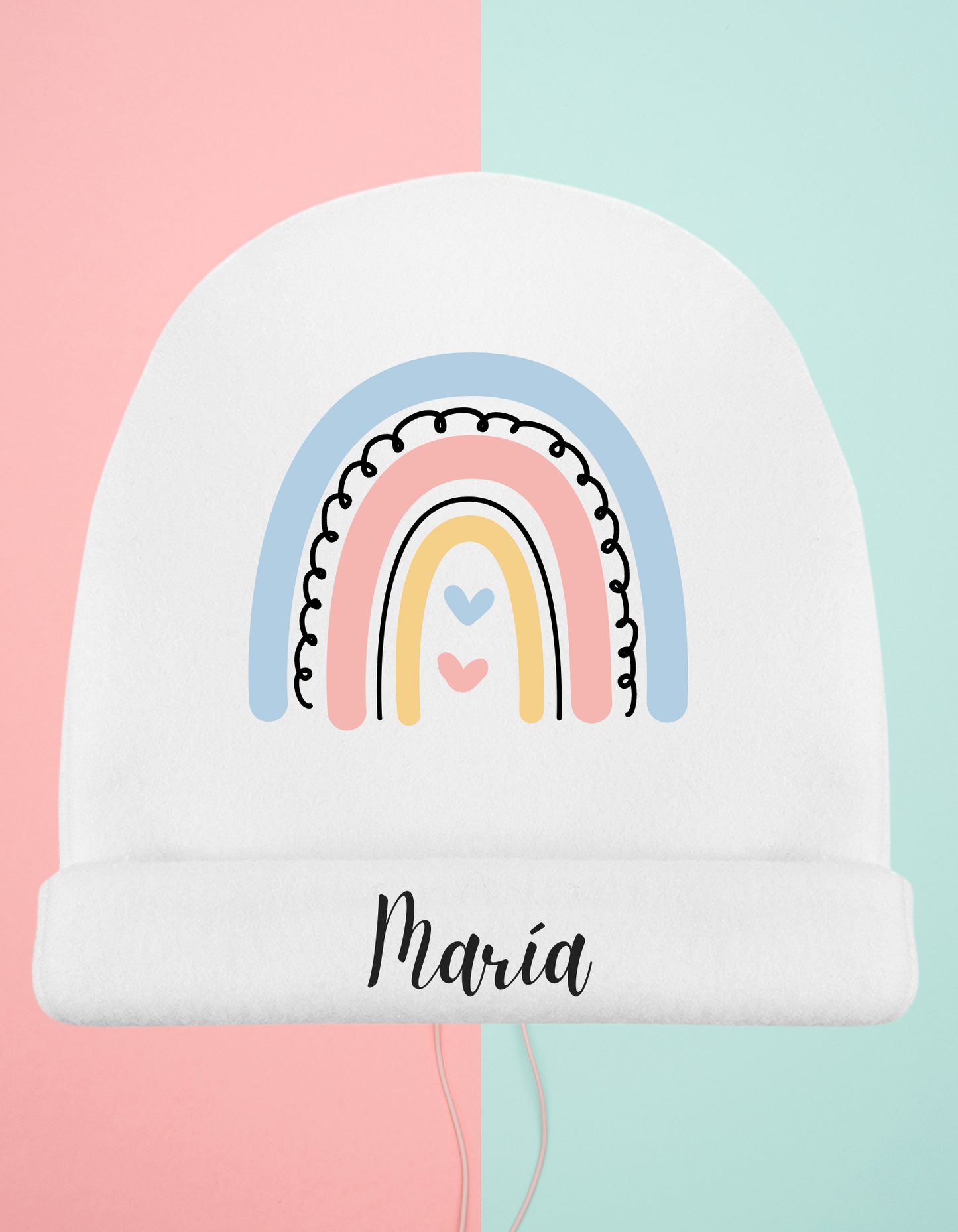 Gorro bebé Arco-iris Personalizado (Varios Diseños)