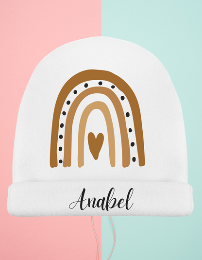 Gorro bebé Arco-iris Personalizado (Varios Diseños)