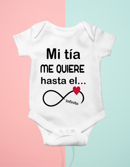 Body personalizado mi tia me quiere...