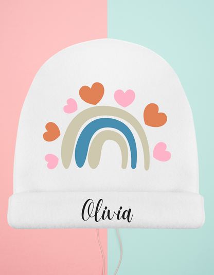 Gorro bebé Arco-iris Personalizado (Varios Diseños)