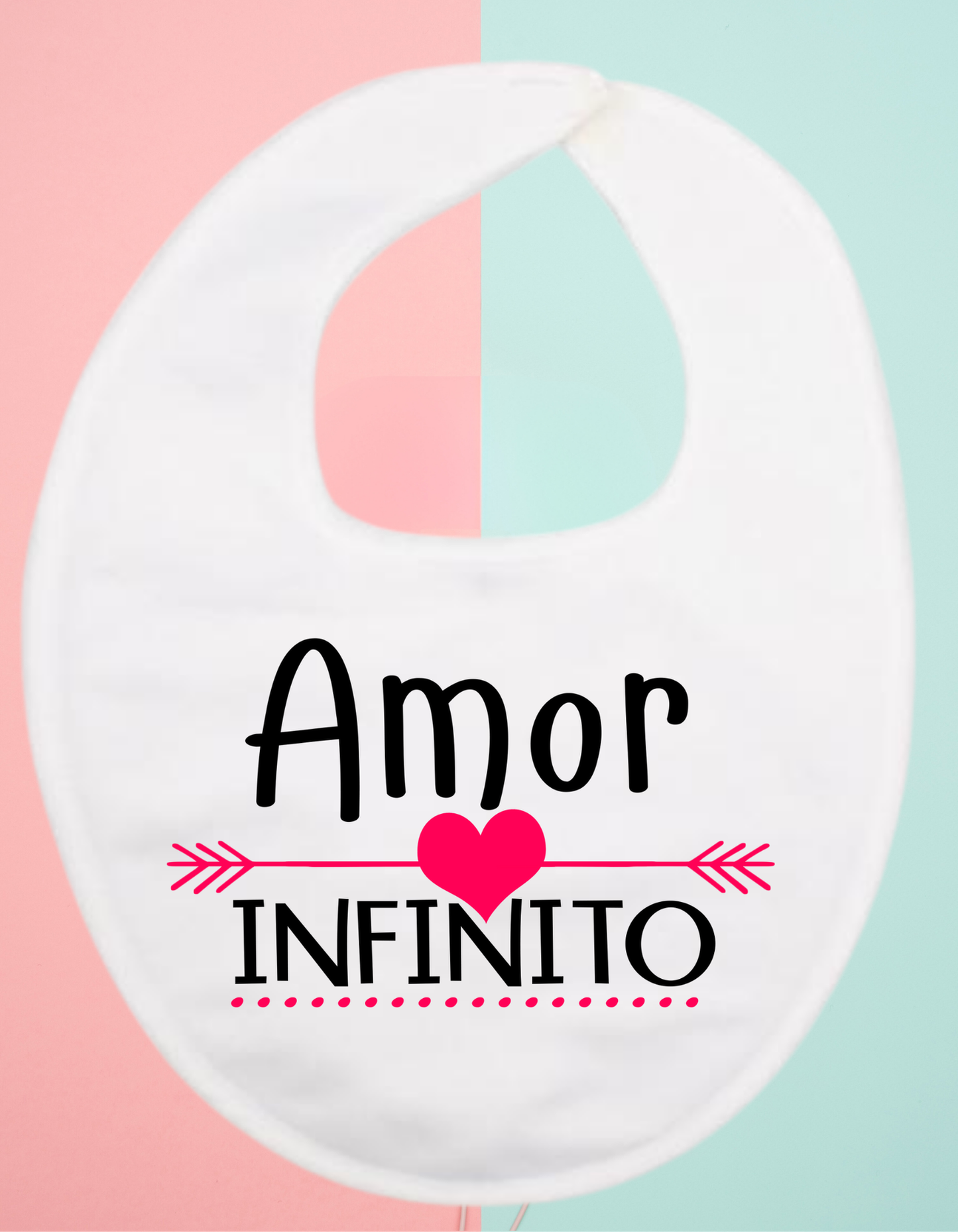 Babero personalizado amor infinito...