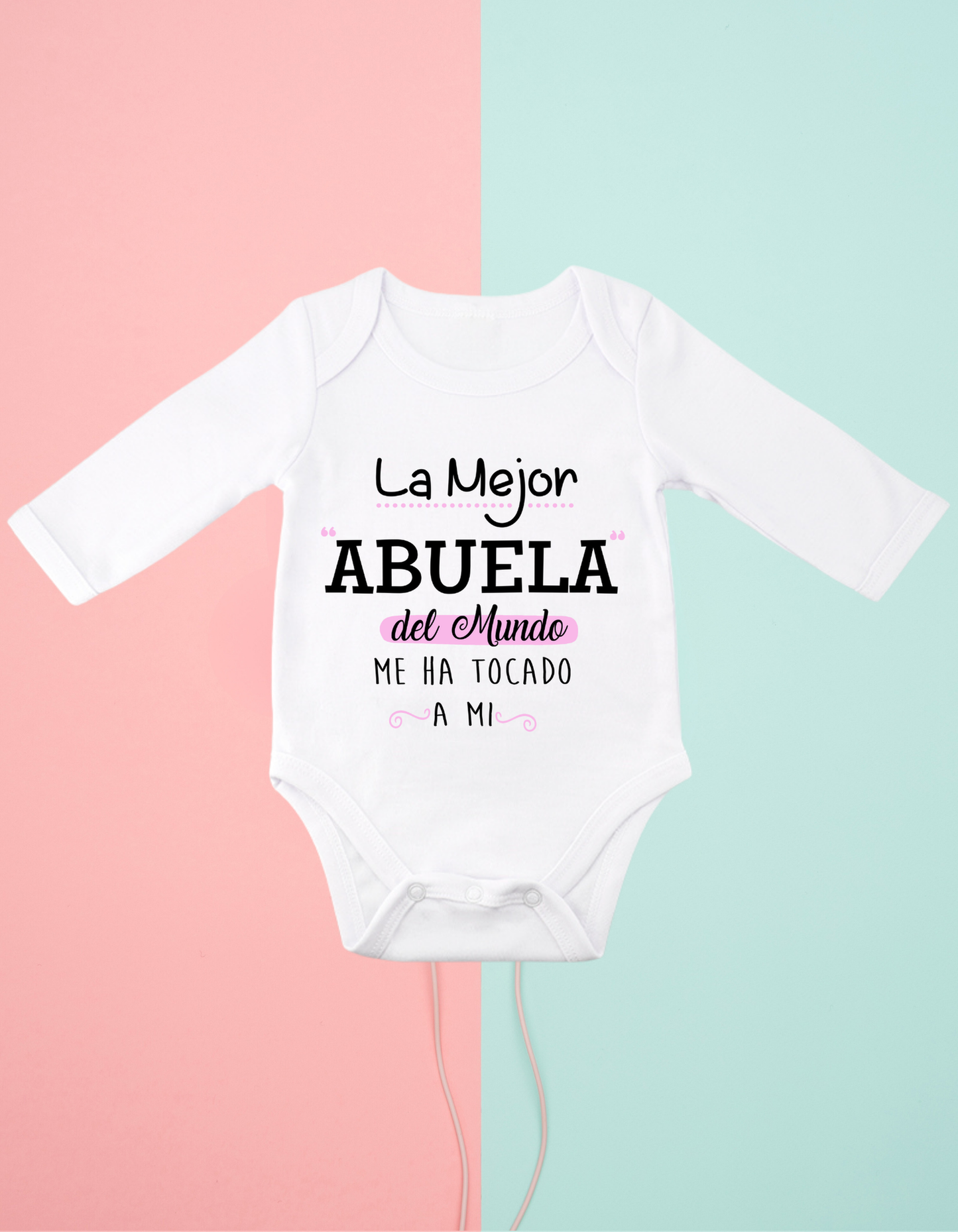 Body personalizado la mejor abuela...