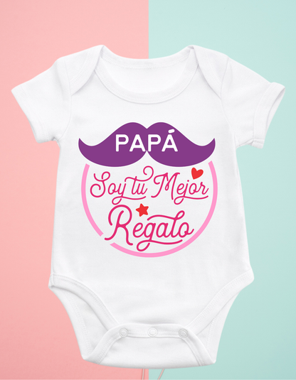 Body personalizado papa soy tu mejor..