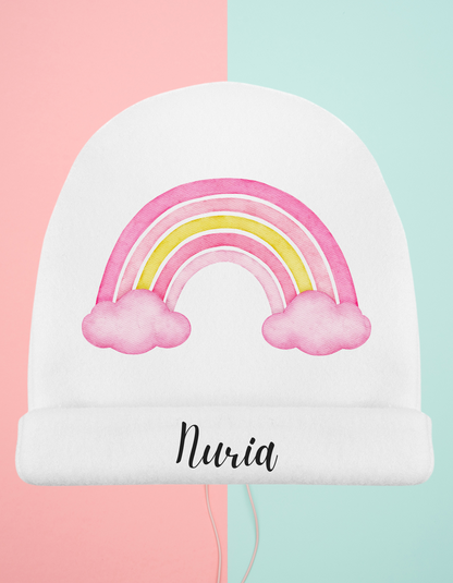 Gorro bebé Arco-iris Personalizado (Varios Diseños)