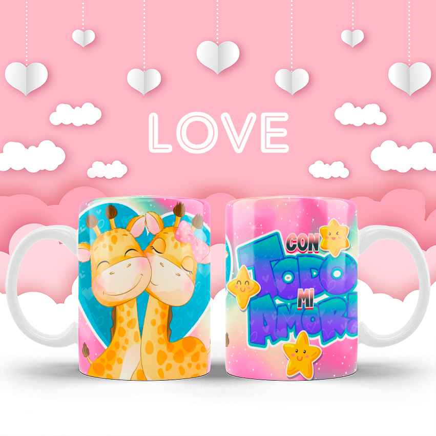 Tazas dibujos amor (Varios diseños)