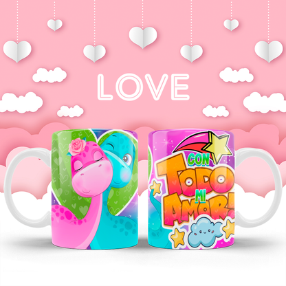 Tazas dibujos amor (Varios diseños)