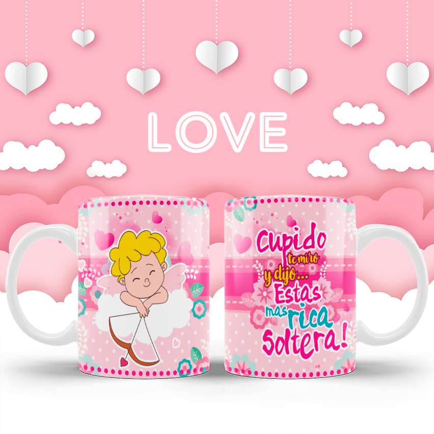 Tazas dibujos amor (Varios diseños)