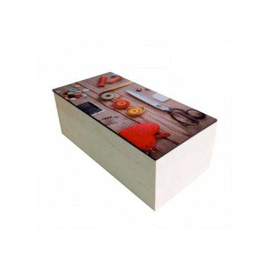 Cajas madera con cubierta + foto + texto