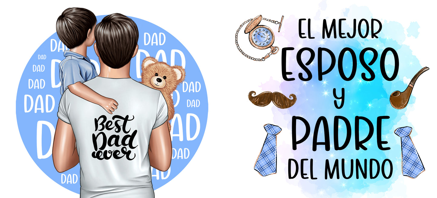 Taza "El Mejor Esposo y Padre del Mundo"