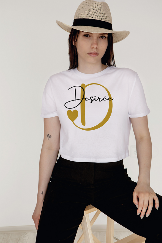 Camiseta +Inicial love +texto