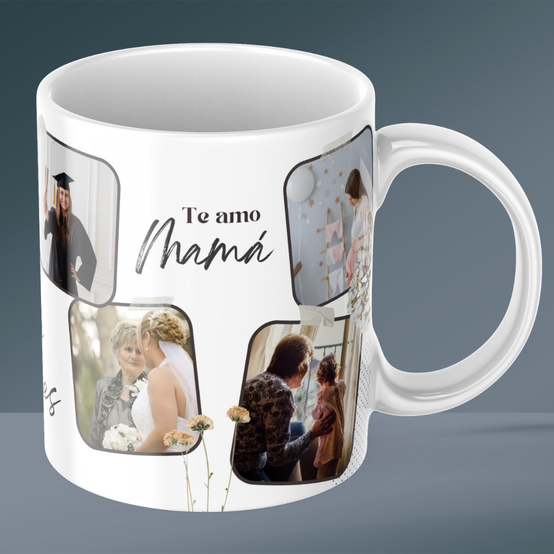 Taza Collage con Múltiples Fotos