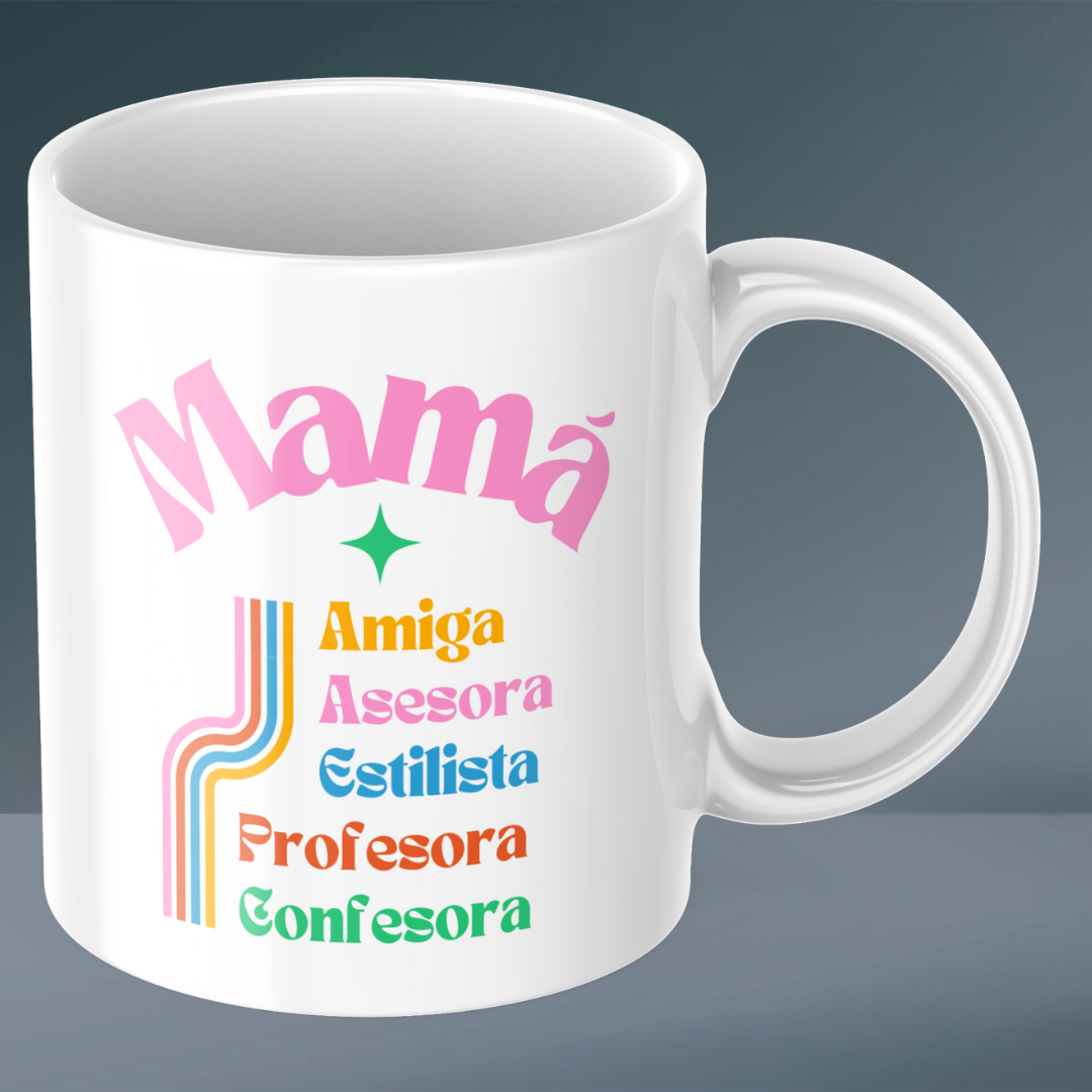 Taza con Diseños Florales