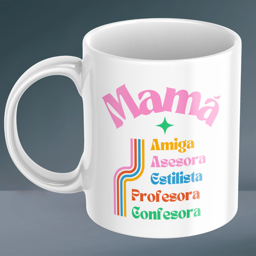 Taza con Diseños Florales